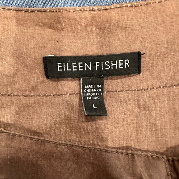 Eileen Fisher Chocolate Utility Jacket Large - Picture 3 of 9